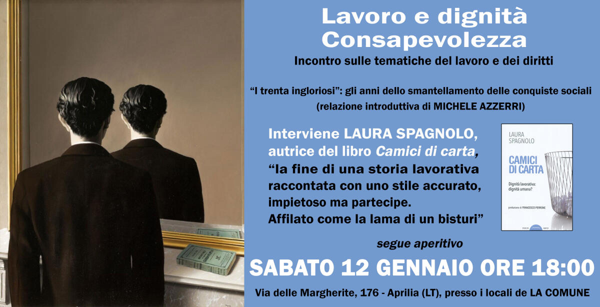 Lavoro e diritti, incontro con La Comune Aprilia - 