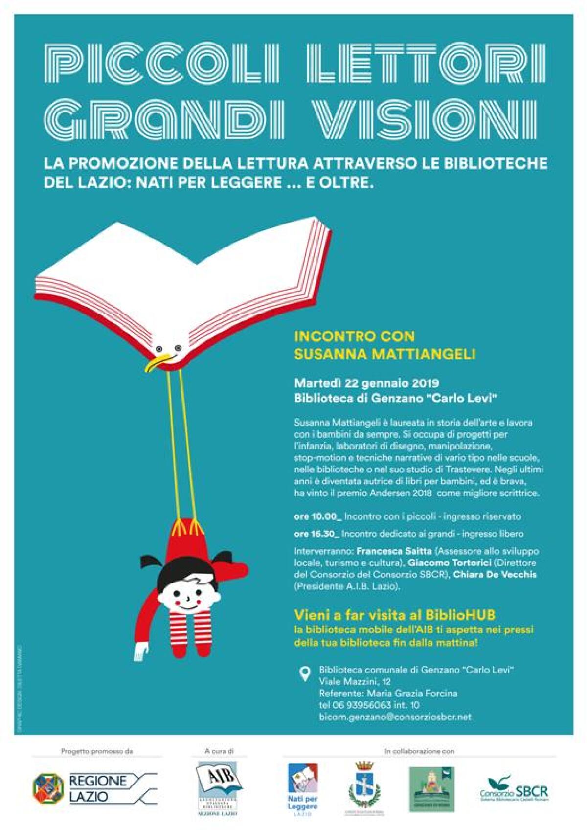 Oggi approda a Genzano l’iniziativa “Piccoli lettori, grandi visioni". - 