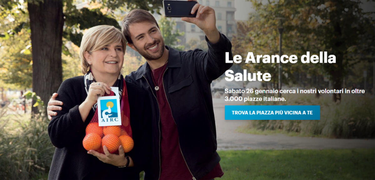 Sabato 26 gennaio  torna l’appuntamento con “Le Arance della Salute” dell’Airc. - 