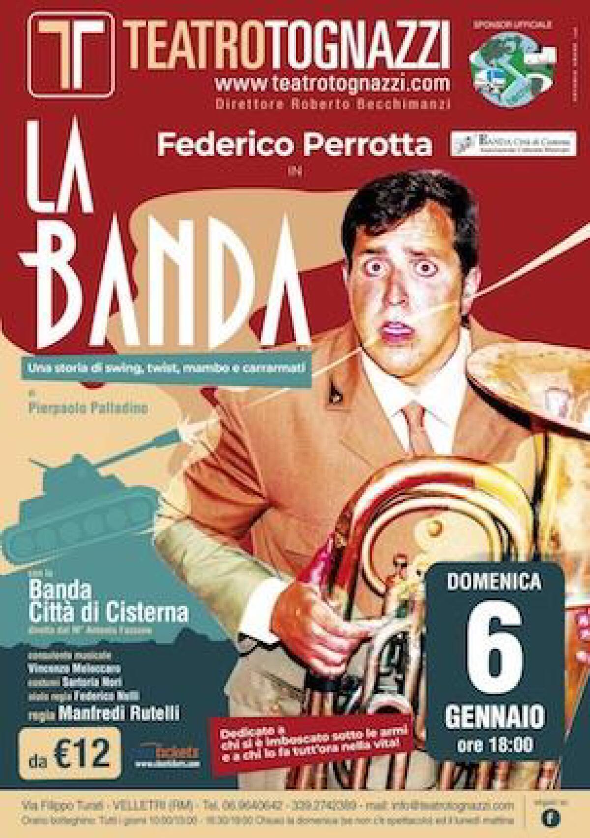 Federico Perrotta e la banda di Cisterna in scena a Velletri - 