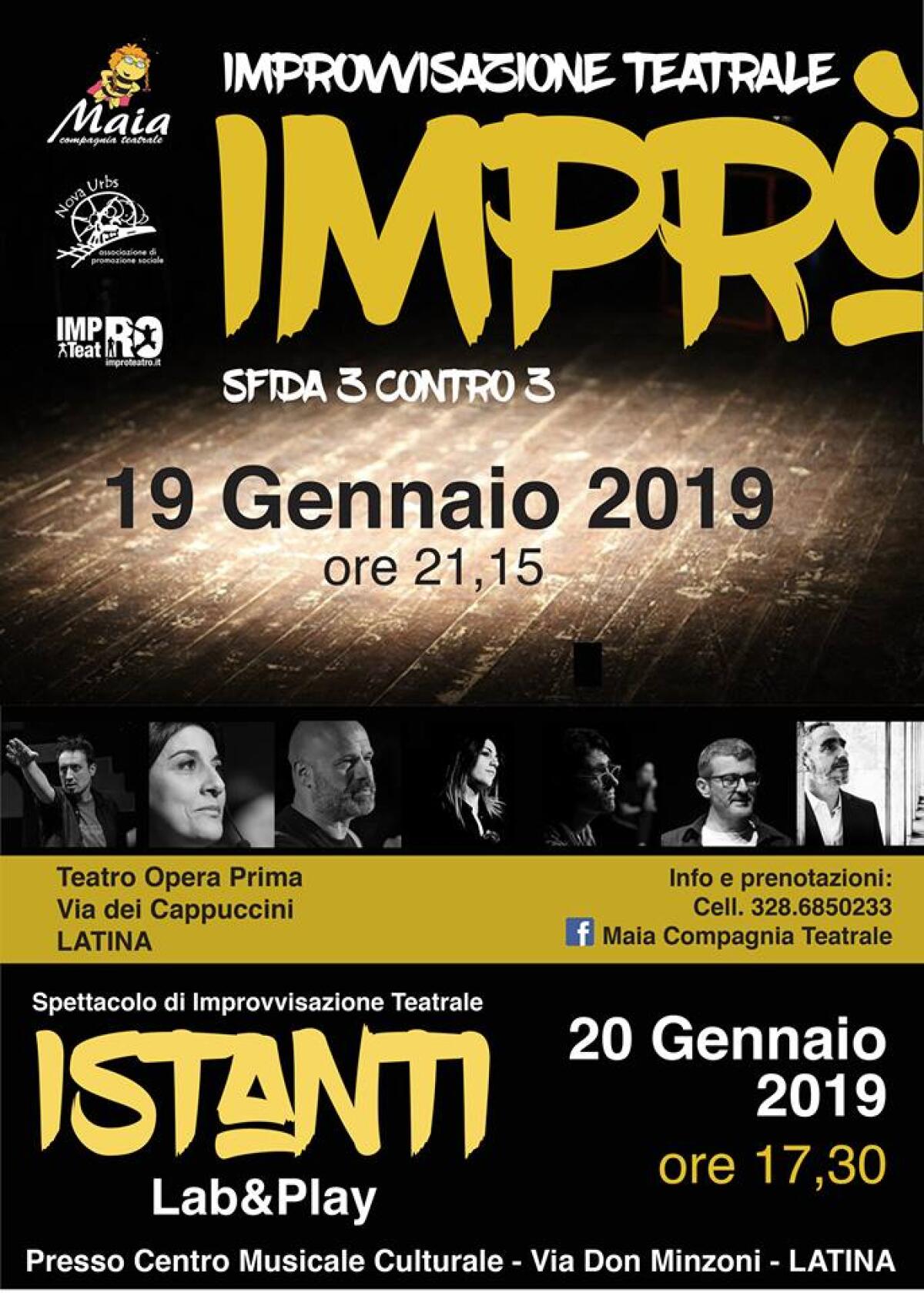 Al Teatro Opera Prima di Latina in scena "Imprò 3 vs 3" - 
