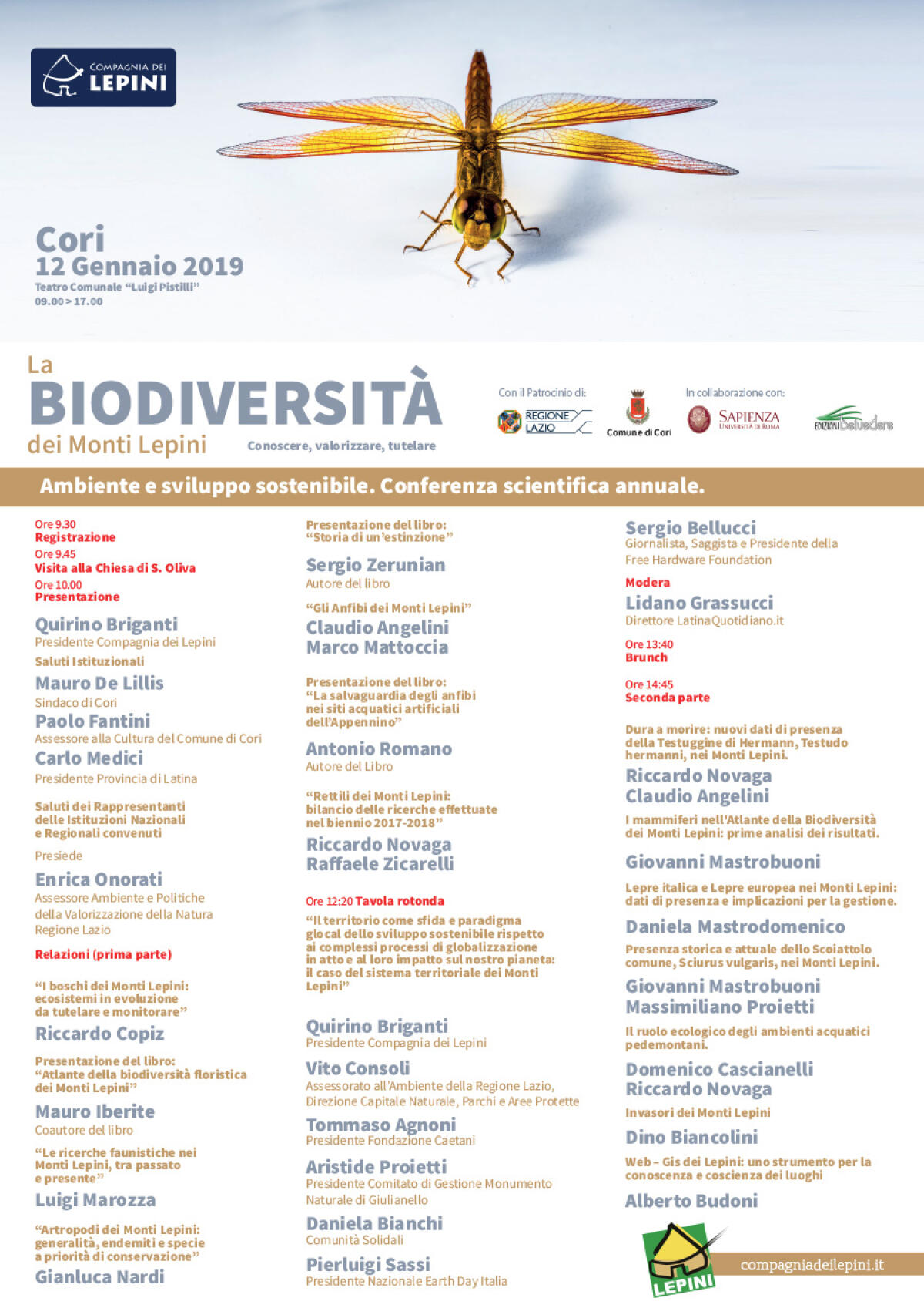 Conferenza sulla Biodiversità dei Monti Lepini a Cori - 