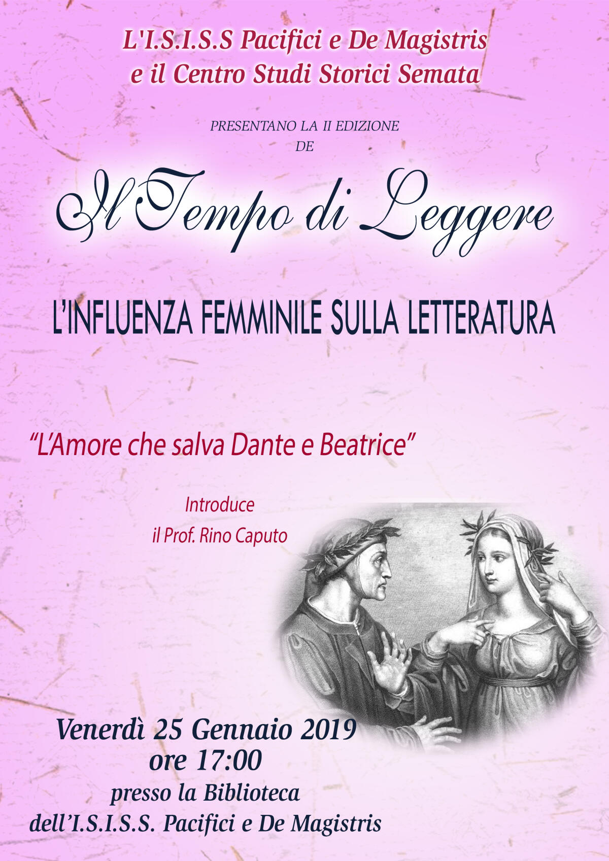 “A Scuola di Poesia”: oggi a Sezze la conferenza del professor Rino Caputo. - 