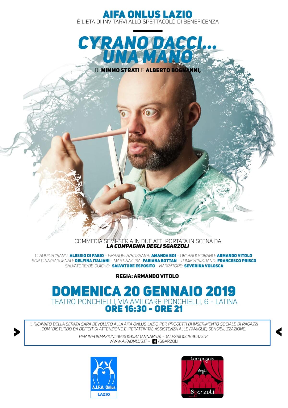 “Cyrano dacci… una mano”, teatro e beneficenza in scena a Latina - 