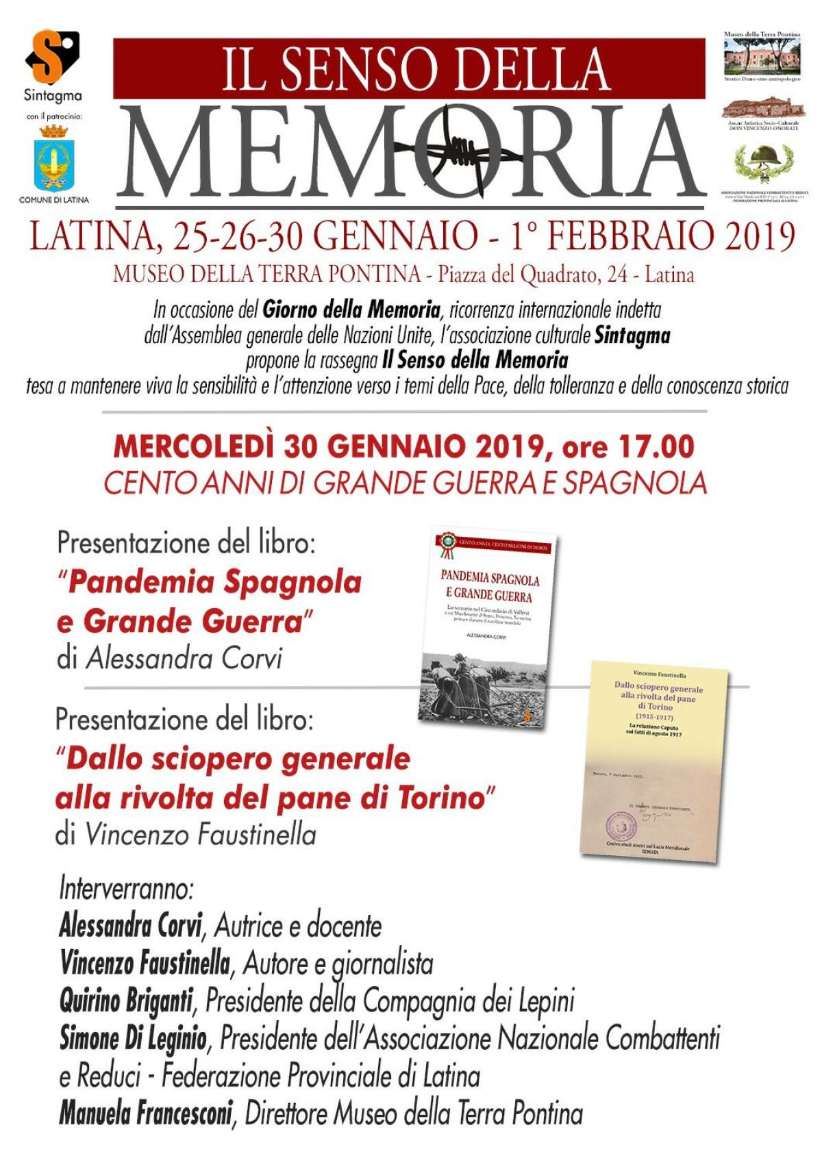 Oggi a Latina, al Museo della Terra Pontina, la presentazione di due libri. - 