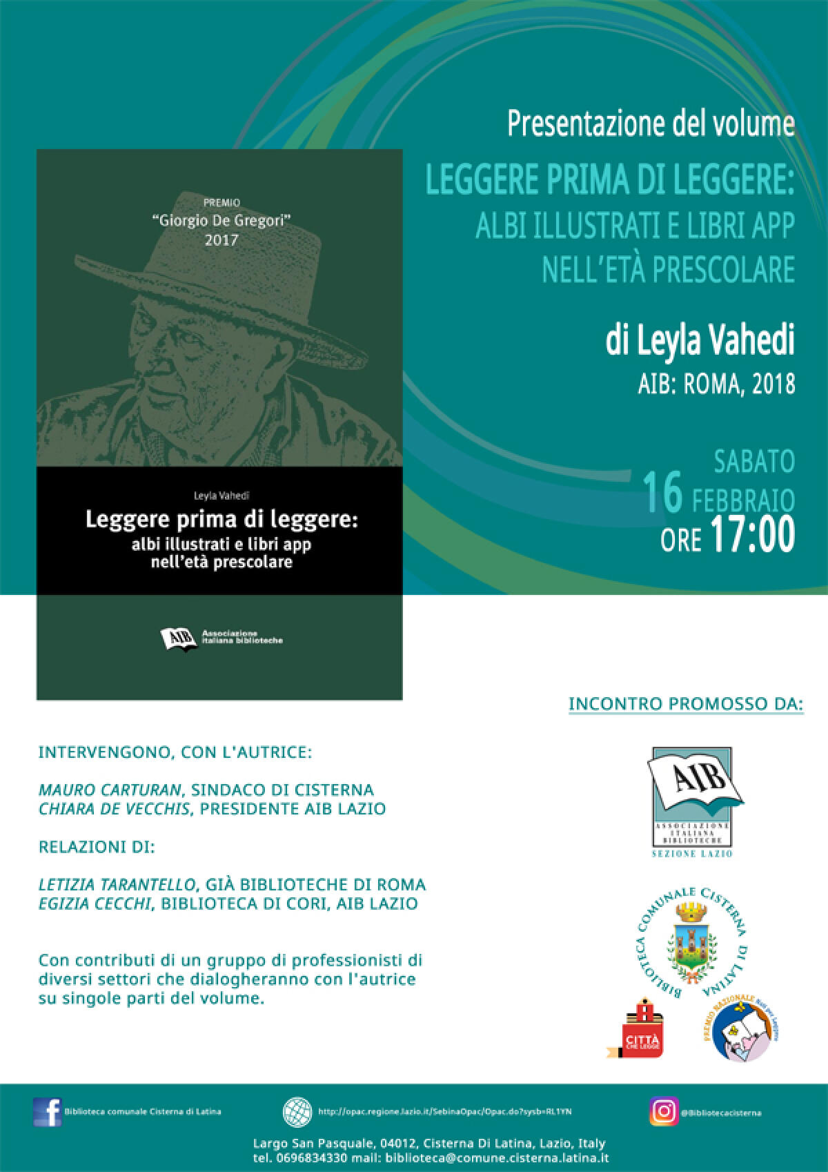 "Leggere prima di leggere", l'incontro a Cisterna - 