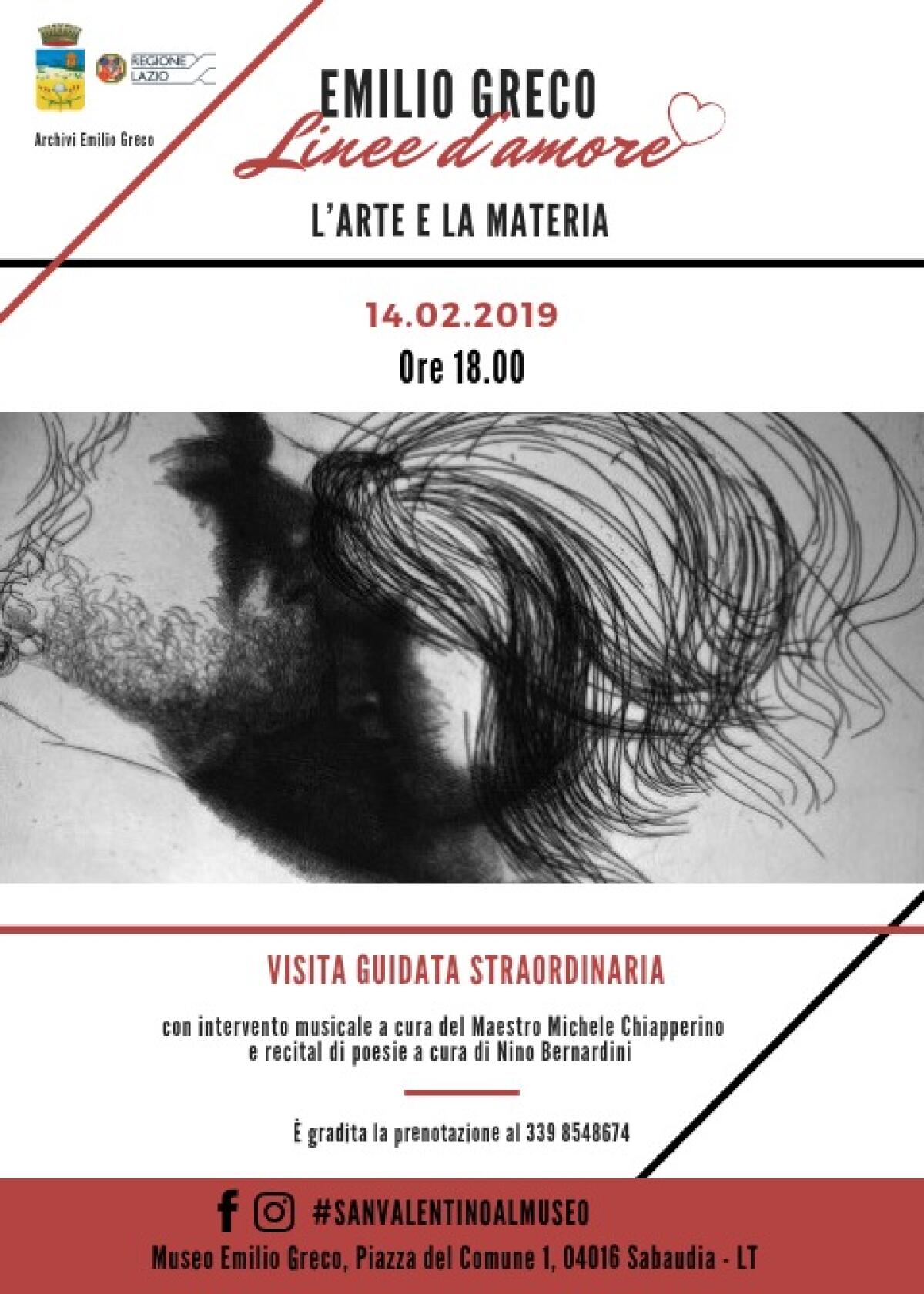 Il sentimento amoroso al centro delle visite del Museo Emilio Greco di Sabaudia per San Valentino - 