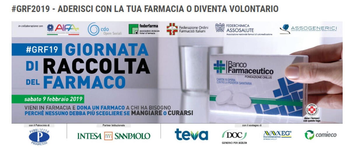 Raccolta del Farmaco, ad Aprilia aderiscono 7 farmacie - 