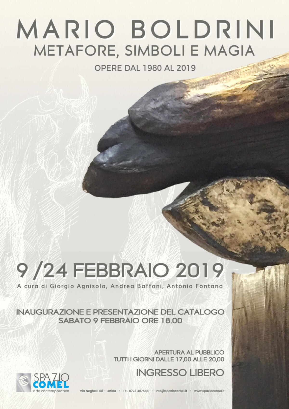 Allo “Spazio Comel” di Latina la mostra personale “Mario Boldrini. Metafore, Simboli e Magia”. - 