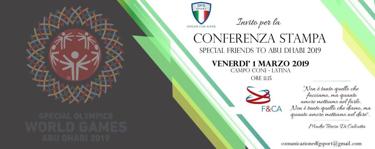 Progetto “Special Friends”: centrato l’obiettivo. Questo venerdì a Latina la conferenza stampa. - 