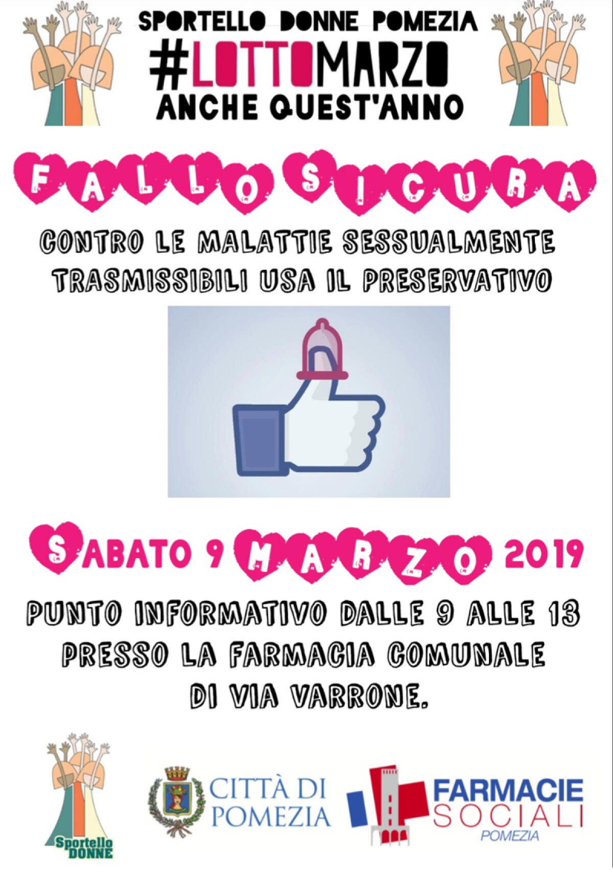 Prevenzione e contraccezione: questo sabato una giornata informativa dello “Sportello Donne Pomezia”. - 