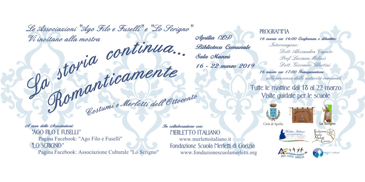 "Costumi e Merletti dell’800" in mostra alla biblioteca "Manzù" di Aprilia. - 