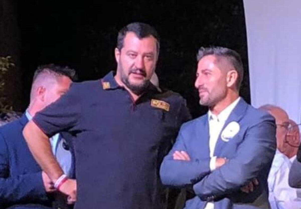 Il capogruppo della Lega in Regione, Orlando Tripoli, questo giovedì inaugura a Latina la sua nuova sede Lega ed Asi. - 