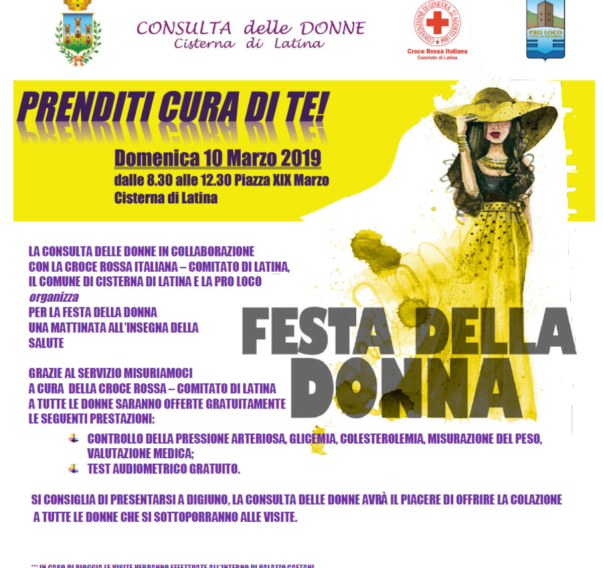 Prenditi cura di Te! A Cisterna una mattinata all’insegna della salute per le donne - 