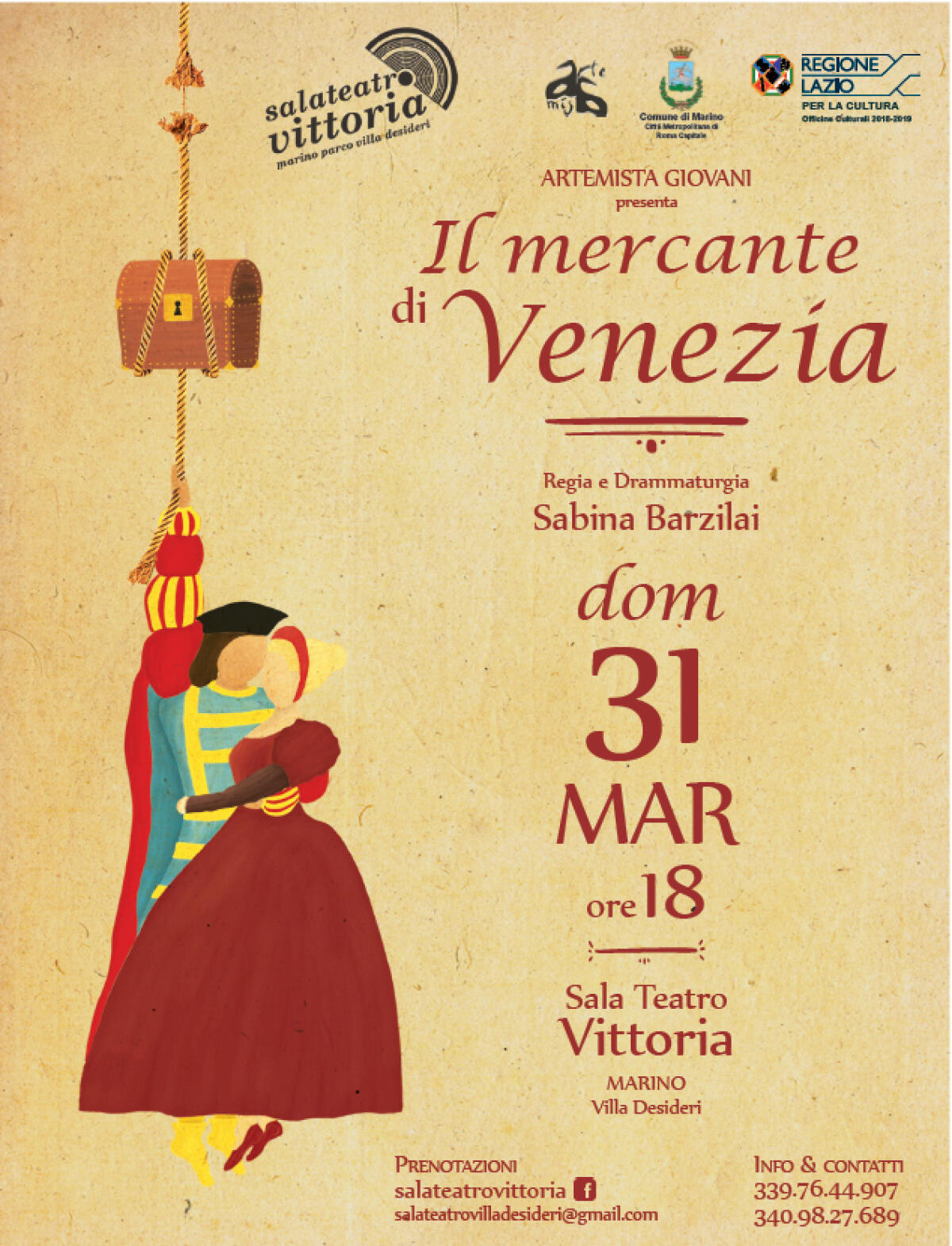 Teatro, a Marino in scena "Il Mercante di Venezia" - 