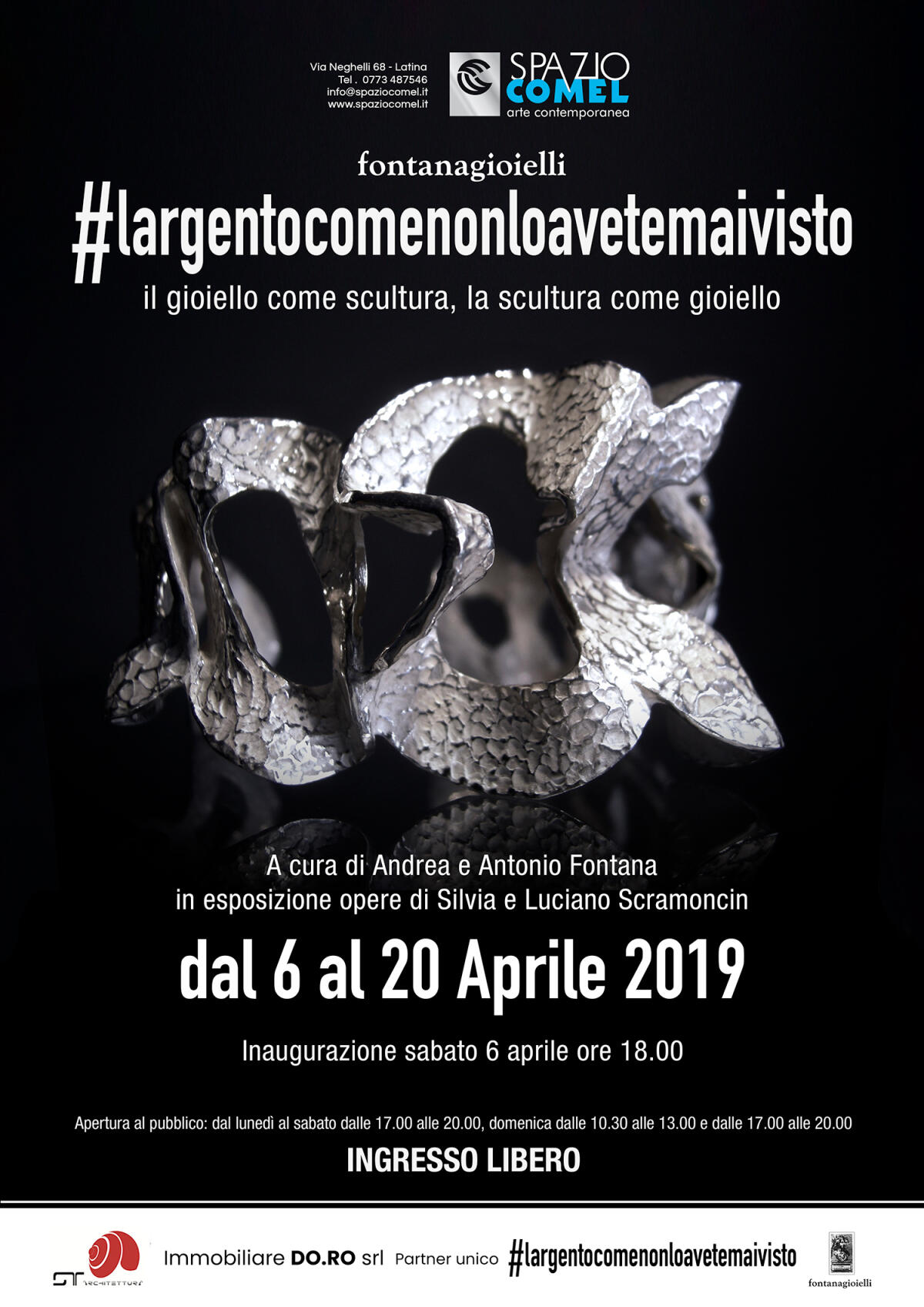 Si chiude questo sabato allo Spazio Comel di Latina la mostra “L’argento come non lo avete mai visto”. - 