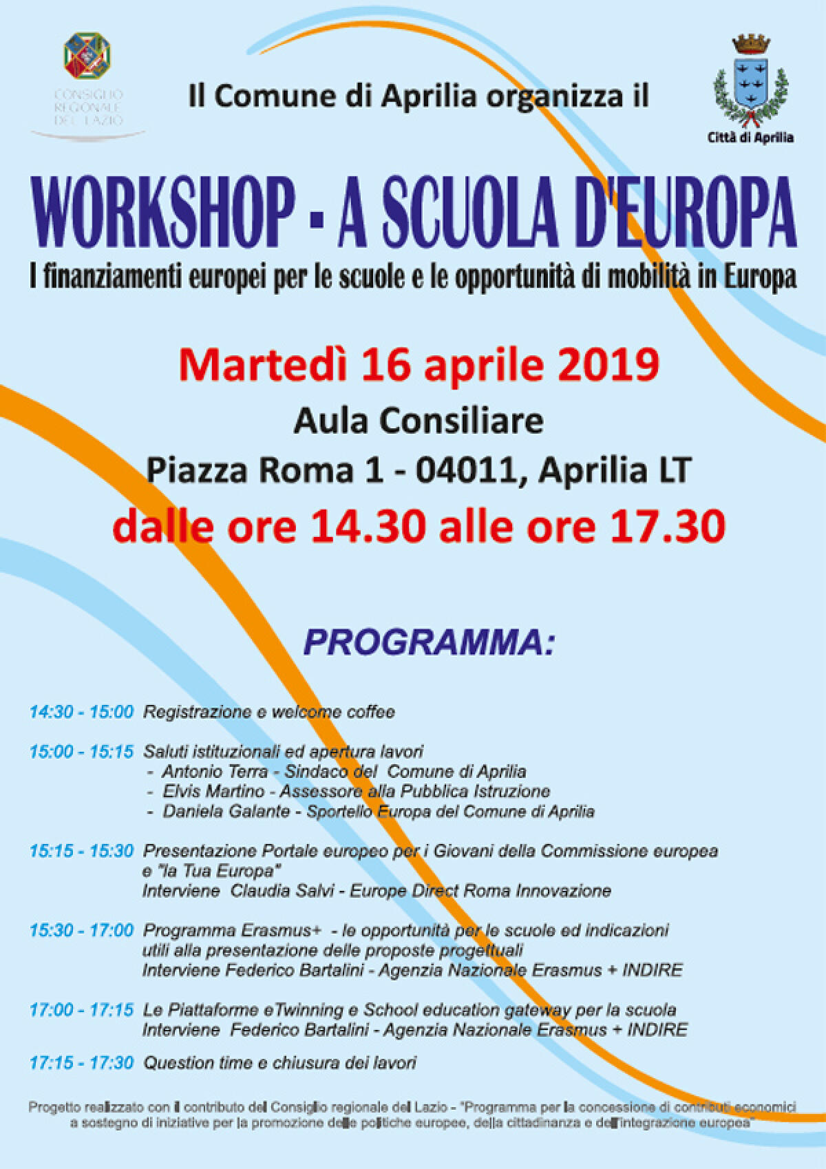 Ad Aprilia si va "A Scuola d'Europa" - 