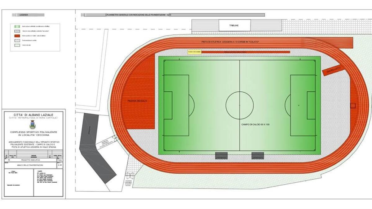 Approvato il progetto per il campo sportivo di Cecchina - 