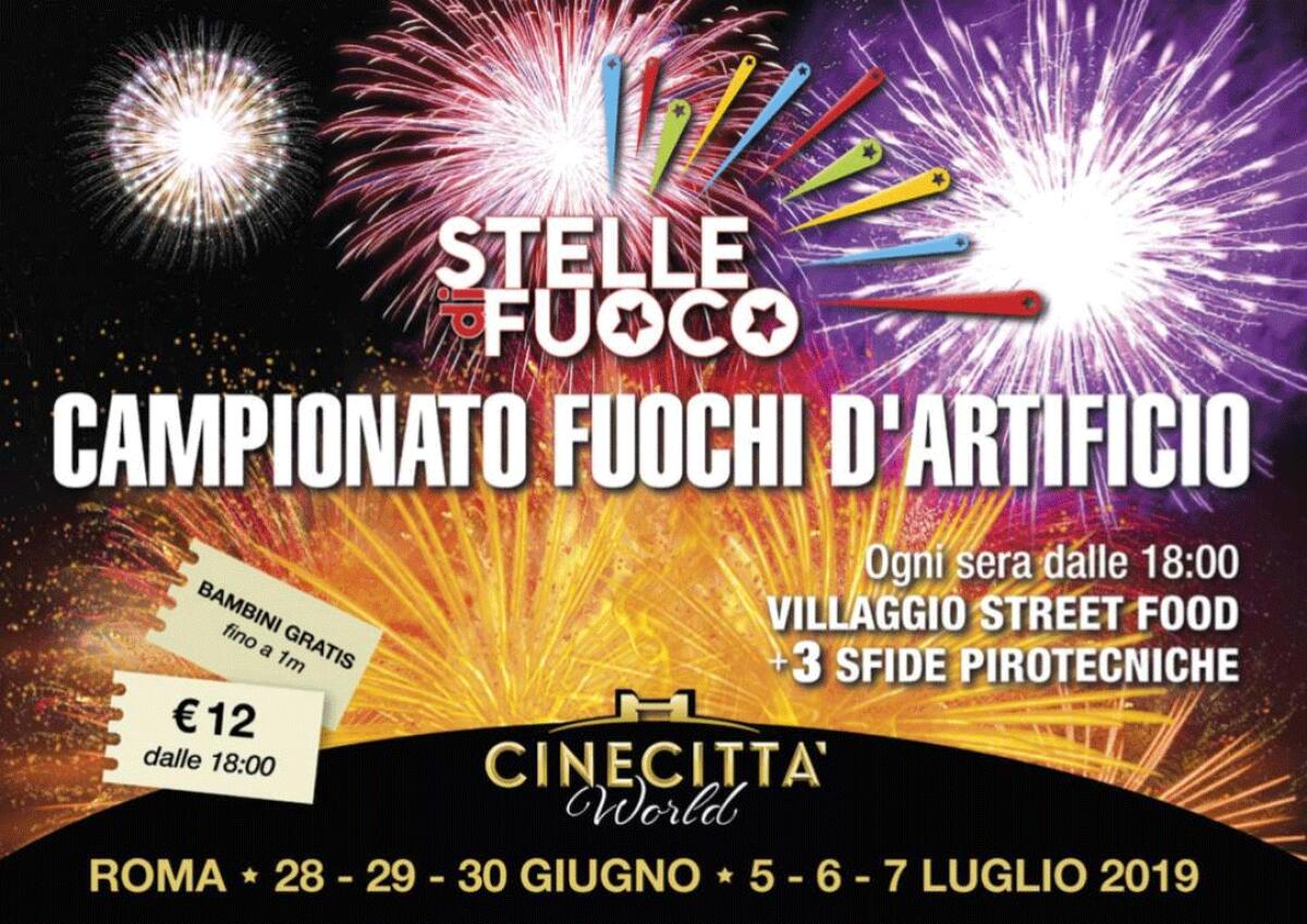 Stelle di fuoco, il Campionato di Fuochi d'Artificio al Cinecittà World - 