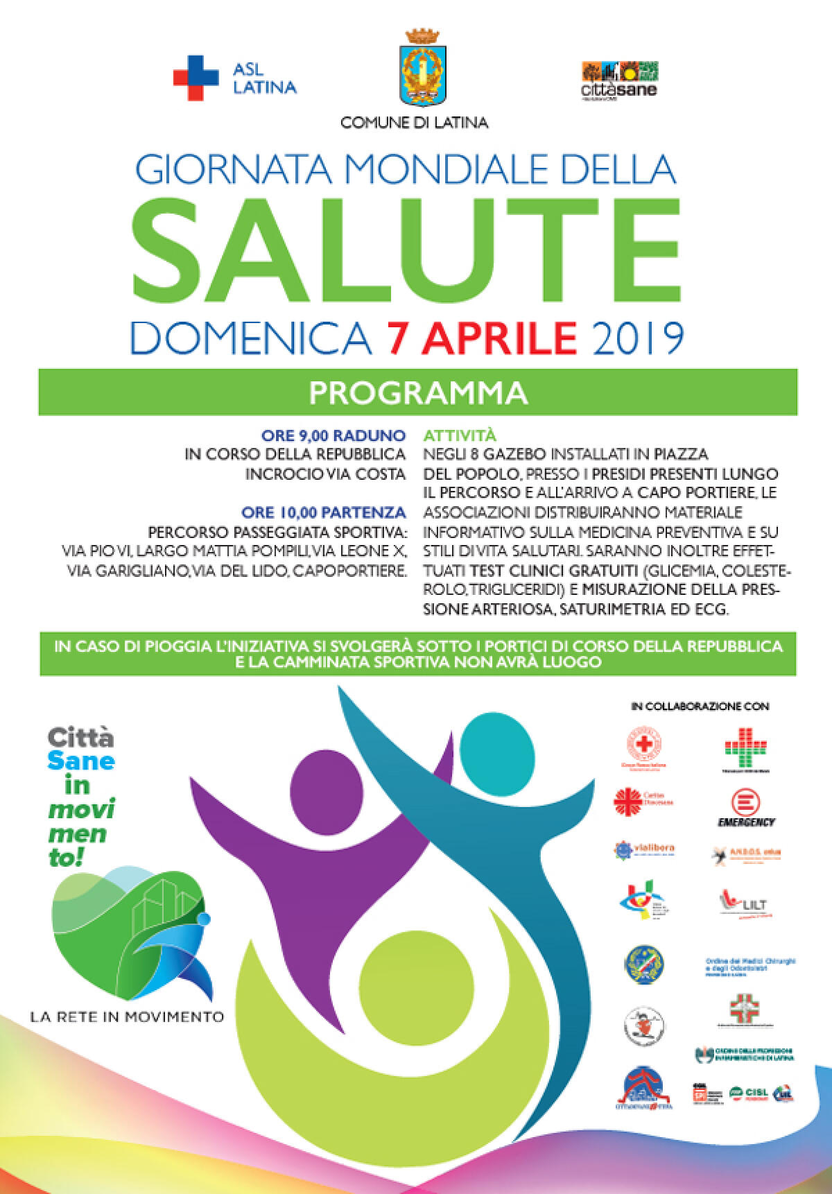 Giornata Mondiale della Salute, Latina aderisce alla "Rete in Movimento" - 