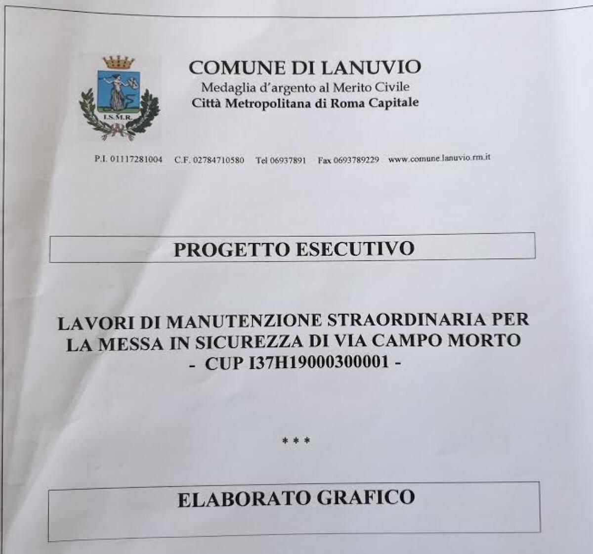 100 mila euro per mettere in sicurezza via di Campomorto, strada di collegamento tra Lanuvio ed Aprilia. - 
