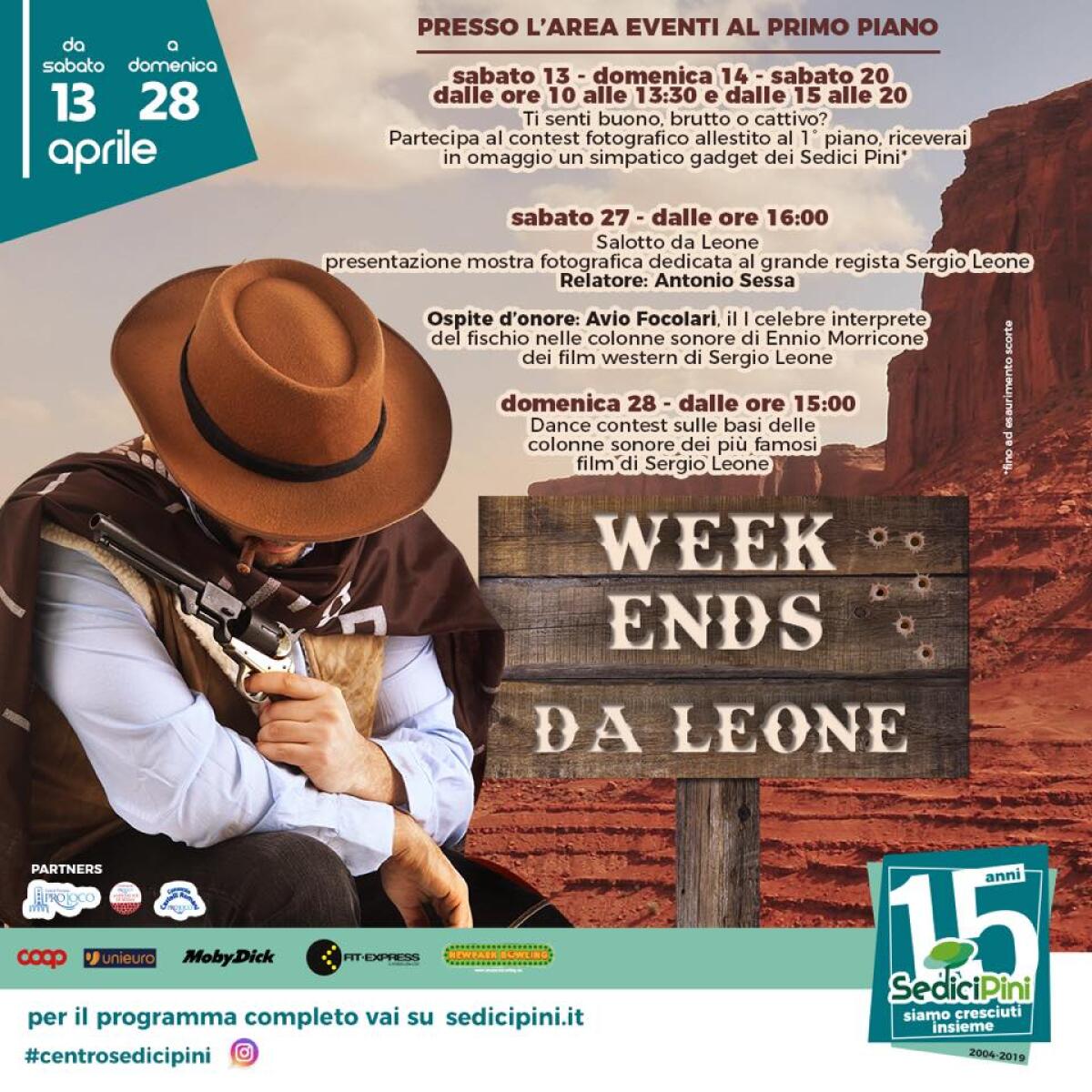 Il centro commerciale “Sedici Pini” di Pomezia celebra il grande regista Sergio Leone. - 