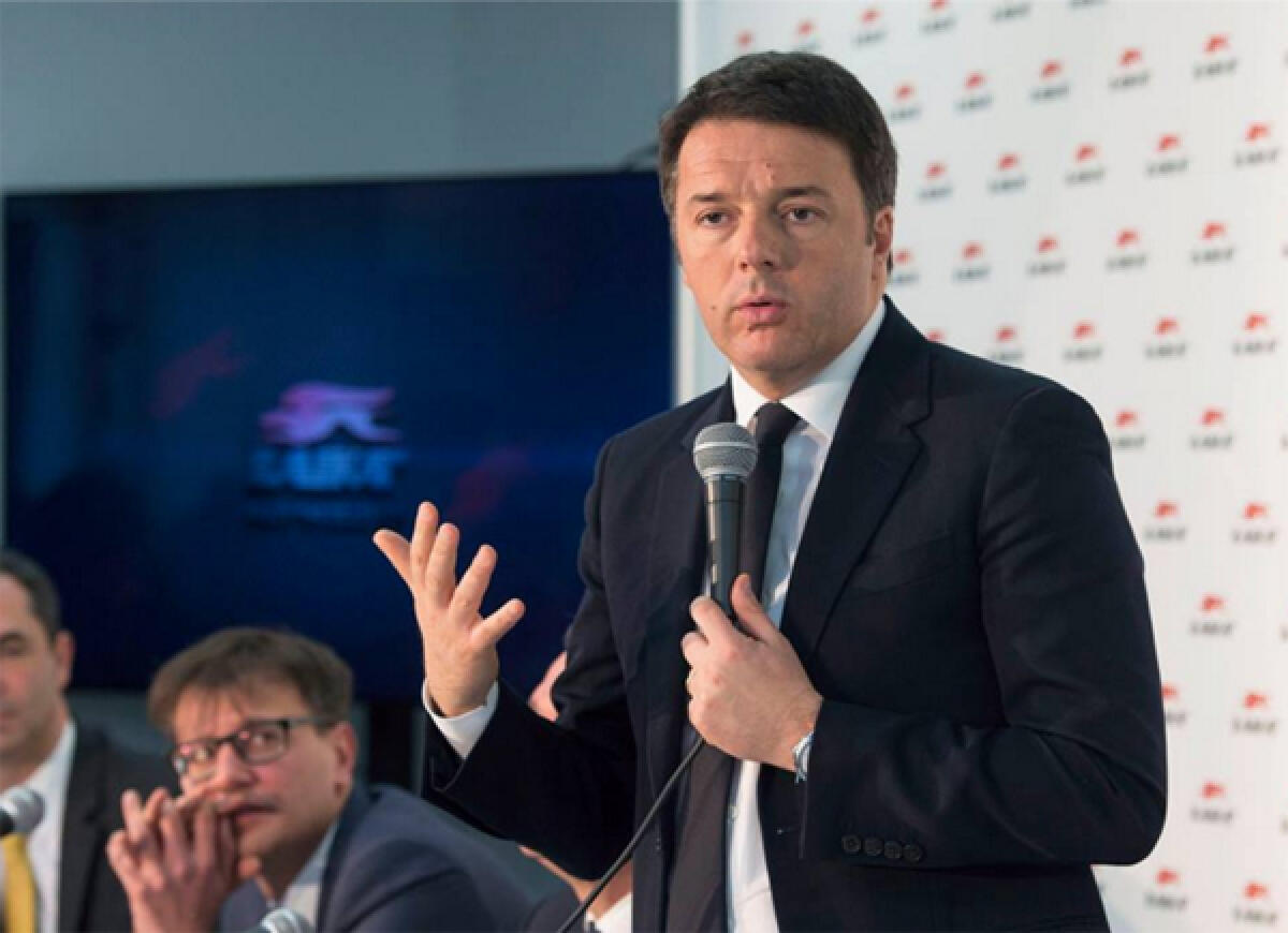 Matteo Renzi a Latina per presentare il libro "Un'altra strada" - 
