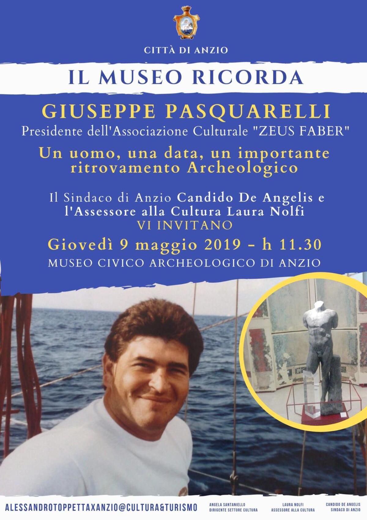 “Anzio non dimentica”: oggi il ricordo del subacqueo Giuseppe Pasquarelli. - 