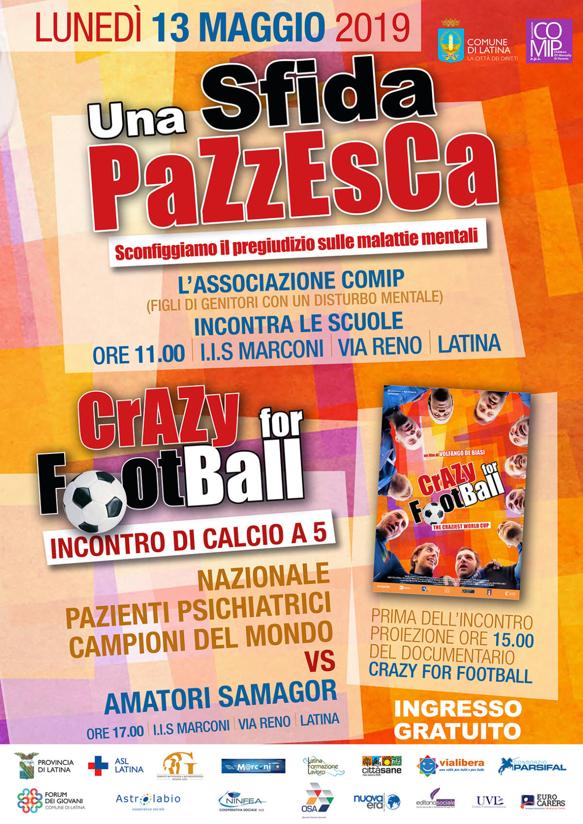Una sfida pazzesca a Latina: una giornata per sconfiggere il pregiudizio sulle malattie mentali - 