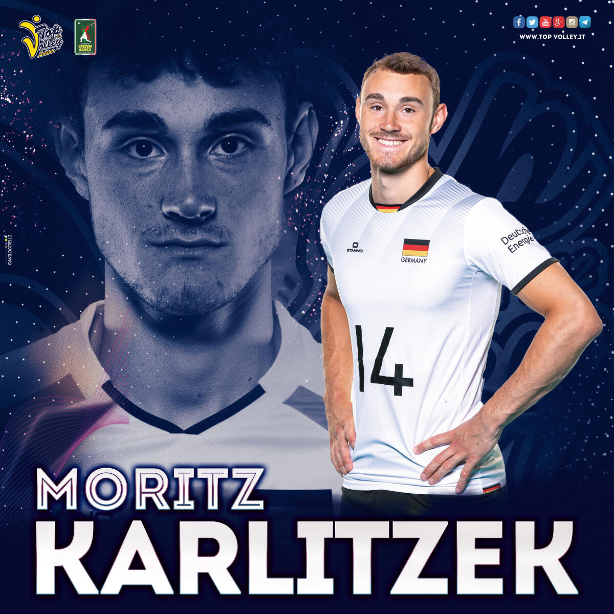 Moritz Karlitzek è il nuovo schiacciatore tedesco della Top Volley Latina - 