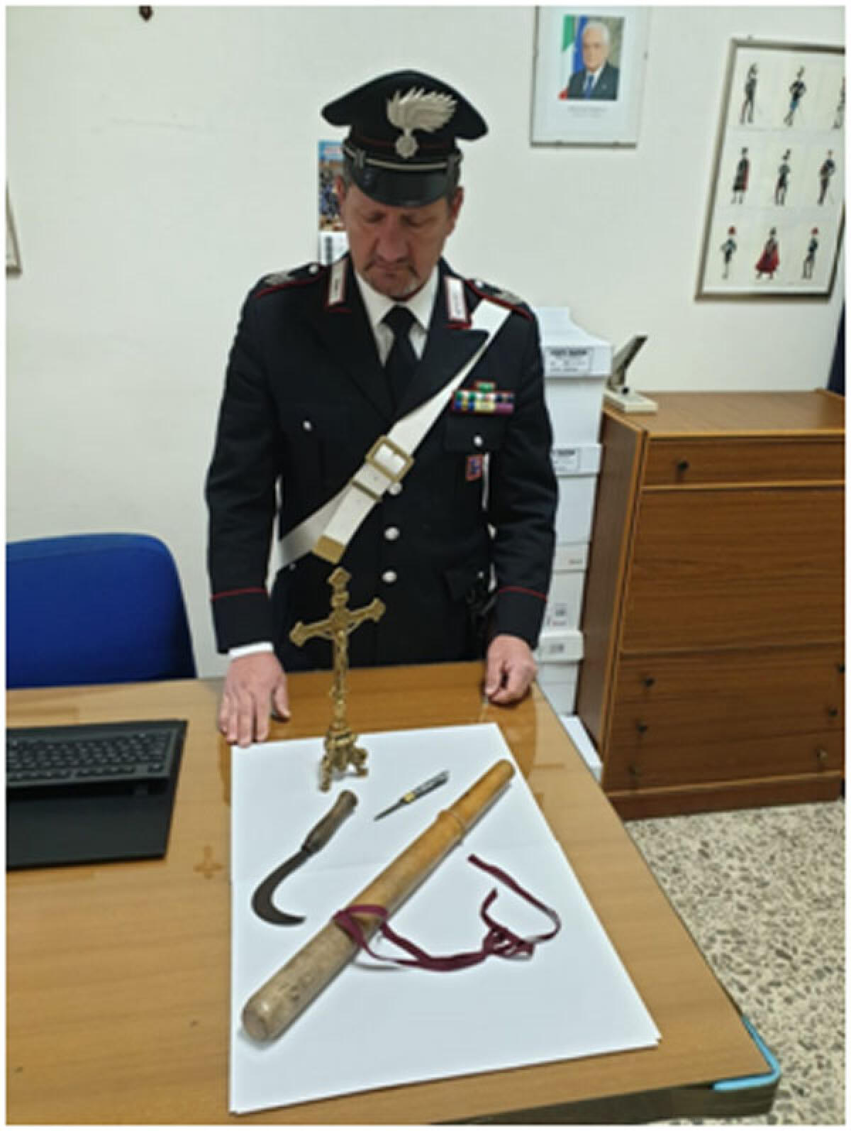 Con il crocifisso rubato in auto, denunciato 54enne di Sezze - 