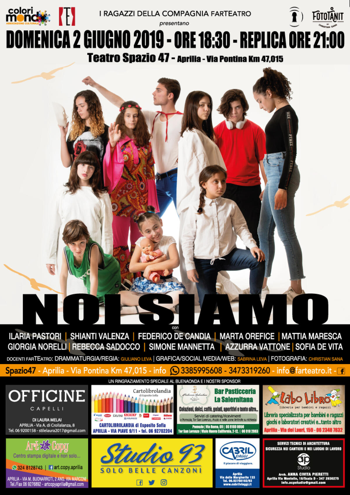 I ragazzi della compagnia “FarTeatro” di Aprilia in scena con due spettacoli allo “Spazio 47”. - 