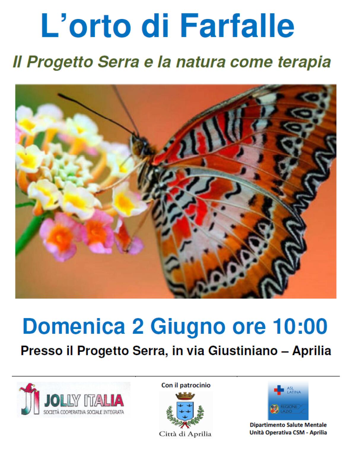 Ad Aprilia nasce l'Orto delle Farfalle grazie alla Coop Jolly Italia - 