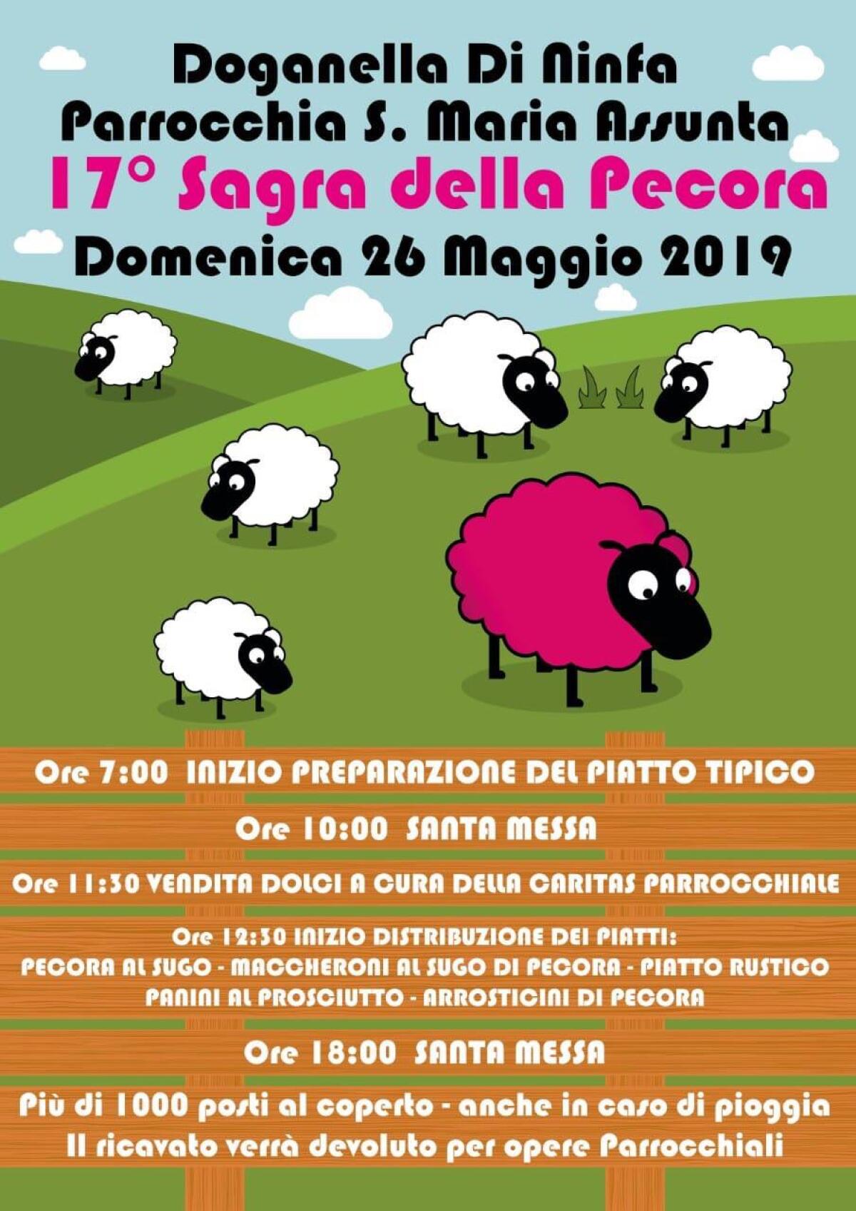 SERMONETA - Domenica 26 maggio a Doganella la 17esima edizione della “Sagra della Pecora”. - 