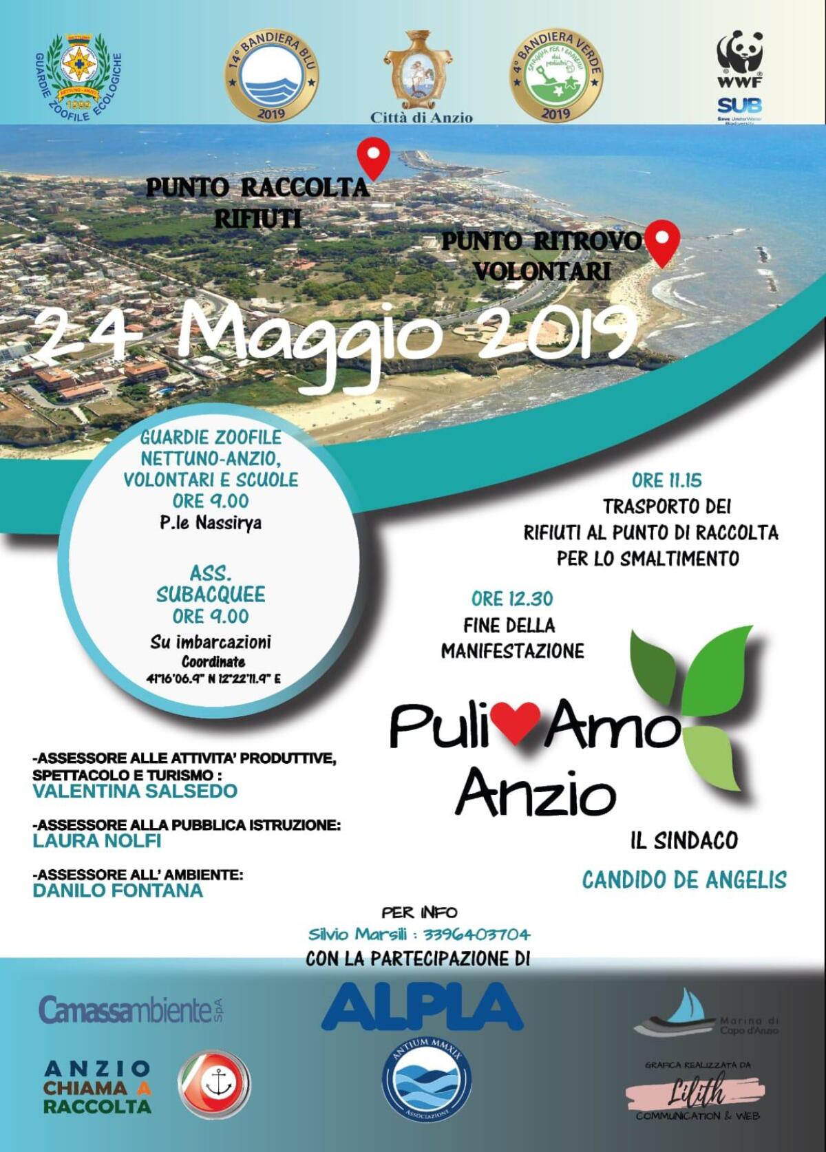 Venerdì 24 maggio sul litorale romano la manifestazione ecologica “Puliamo Anzio”. - 