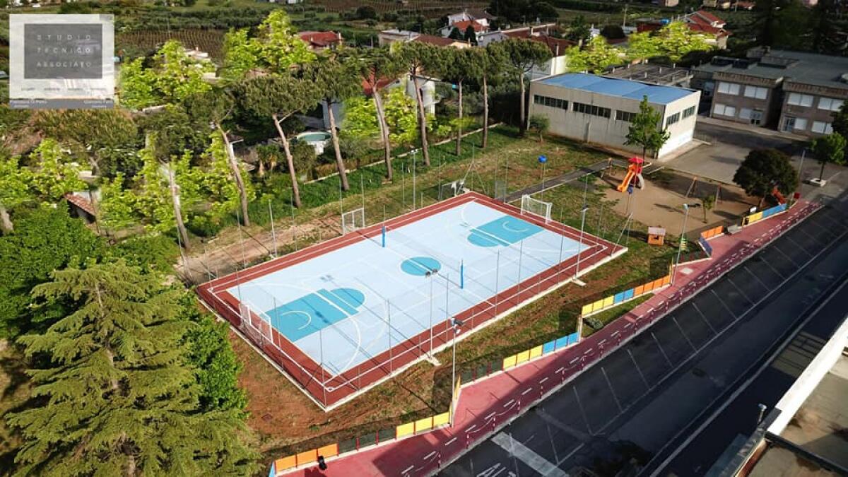 LANUVIO - Pronto il Campetto polivalente per gli studenti del Campus scolastico di Campoleone. - 
