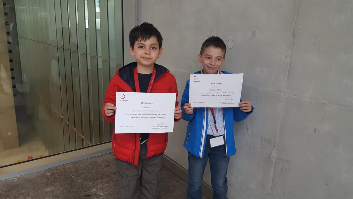 Due studenti di Sermoneta in finale ai giochi matematici - 