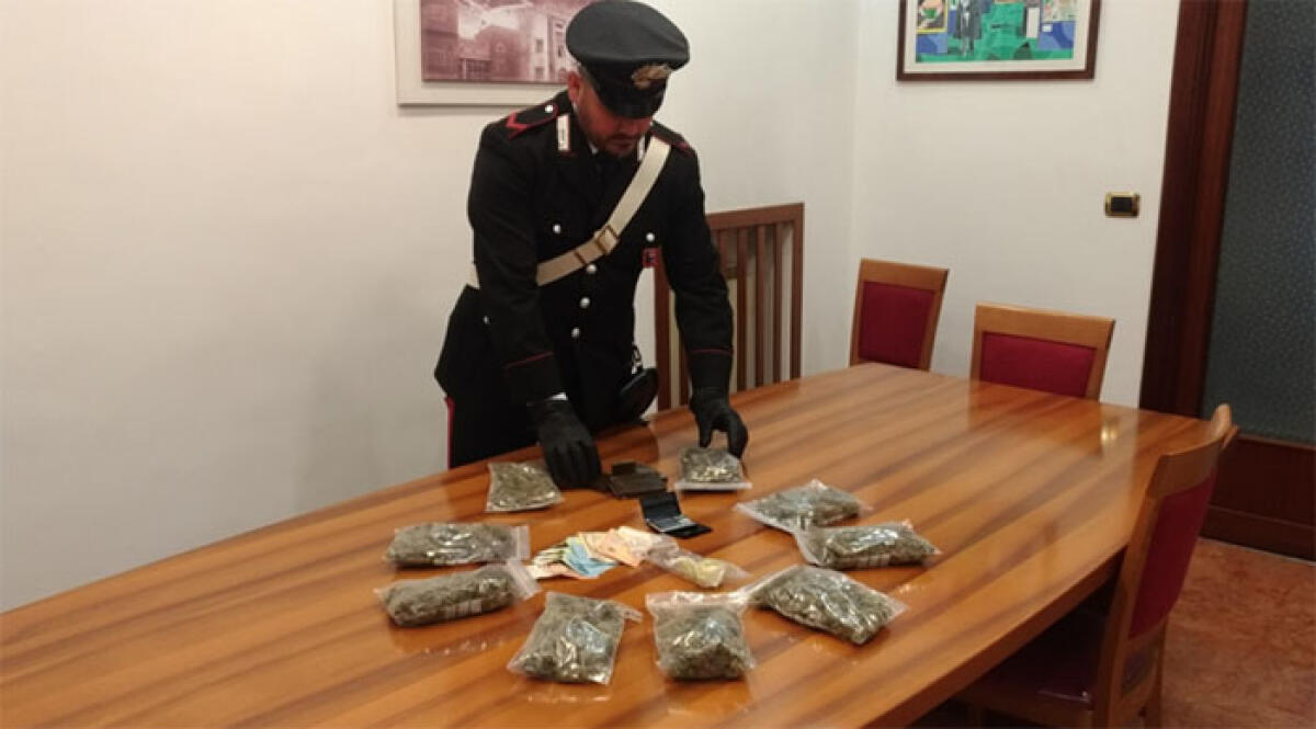 Servizi antidroga a Latina: i Carabinieri eseguono due arresti e sequestrano quasi un chilo di stupefacente. - 
