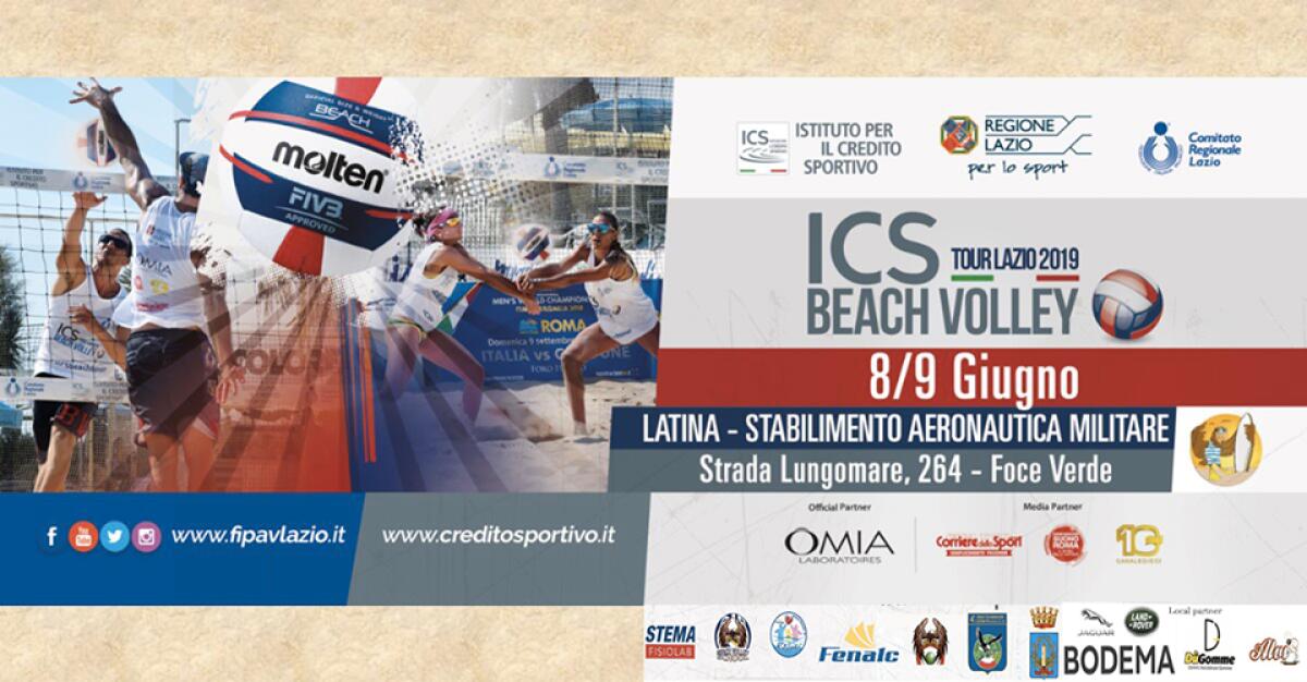 A Latina questo fine settimana la prima tappa nazionale dell’“ICS Beach Volley Tour 2019”. - 