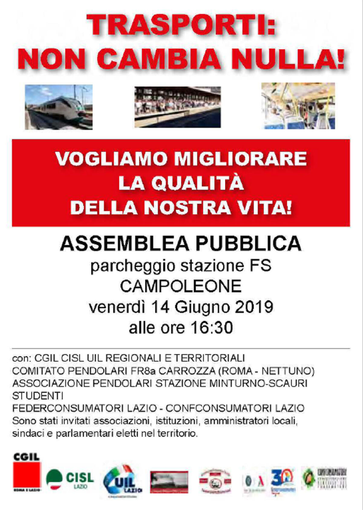 APRILIA - Miglioramento della mobilità, più servizi nelle stazioni: assemblea questo venerdì alla stazione di Campoleone. - 