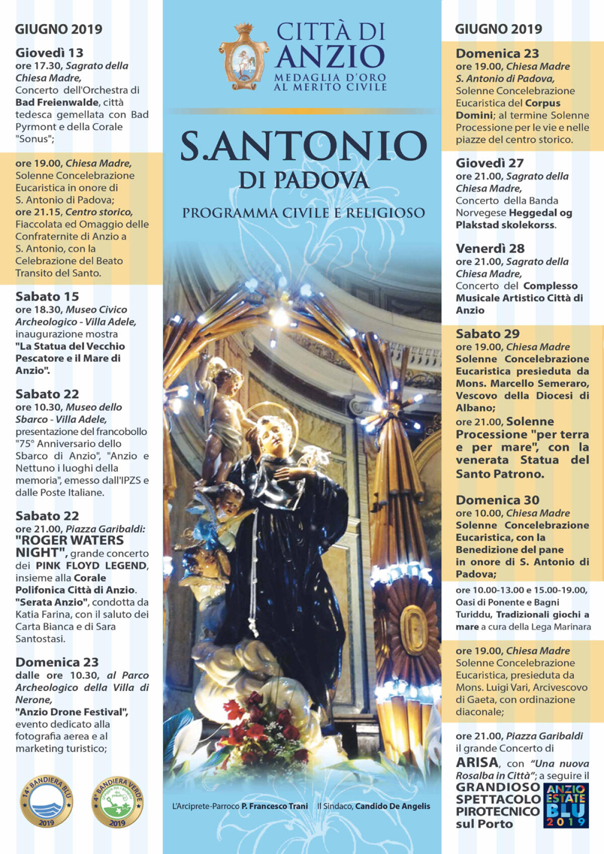 Anzio onora Sant’Antonio di Padova, Santo Patrono della Città: eventi in programma sino al 30 giugno. - 