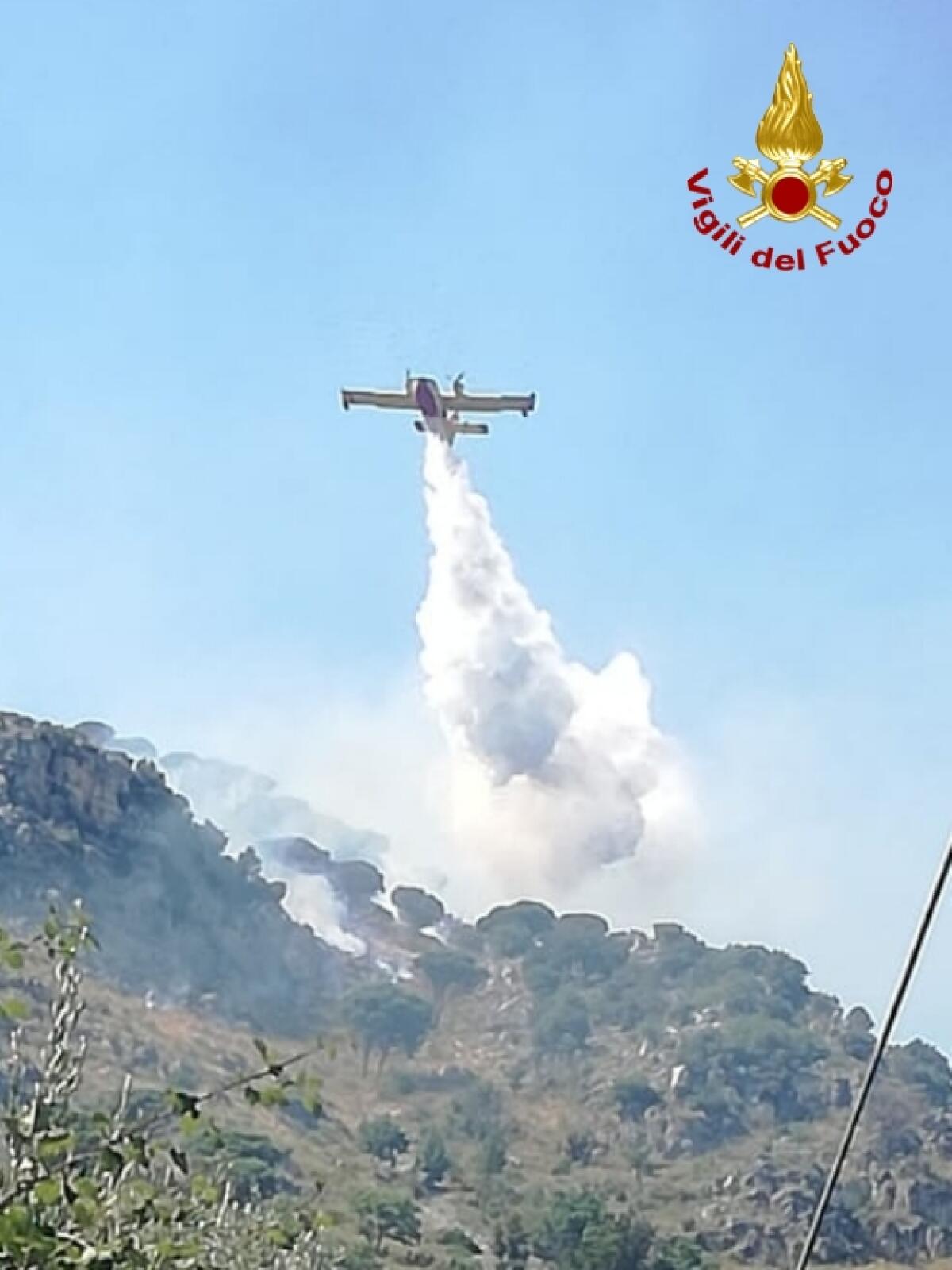 Giornata di fuoco in provincia di Latina: 50 ettari di boscaglia e macchia mediterranea in fiamme. - 