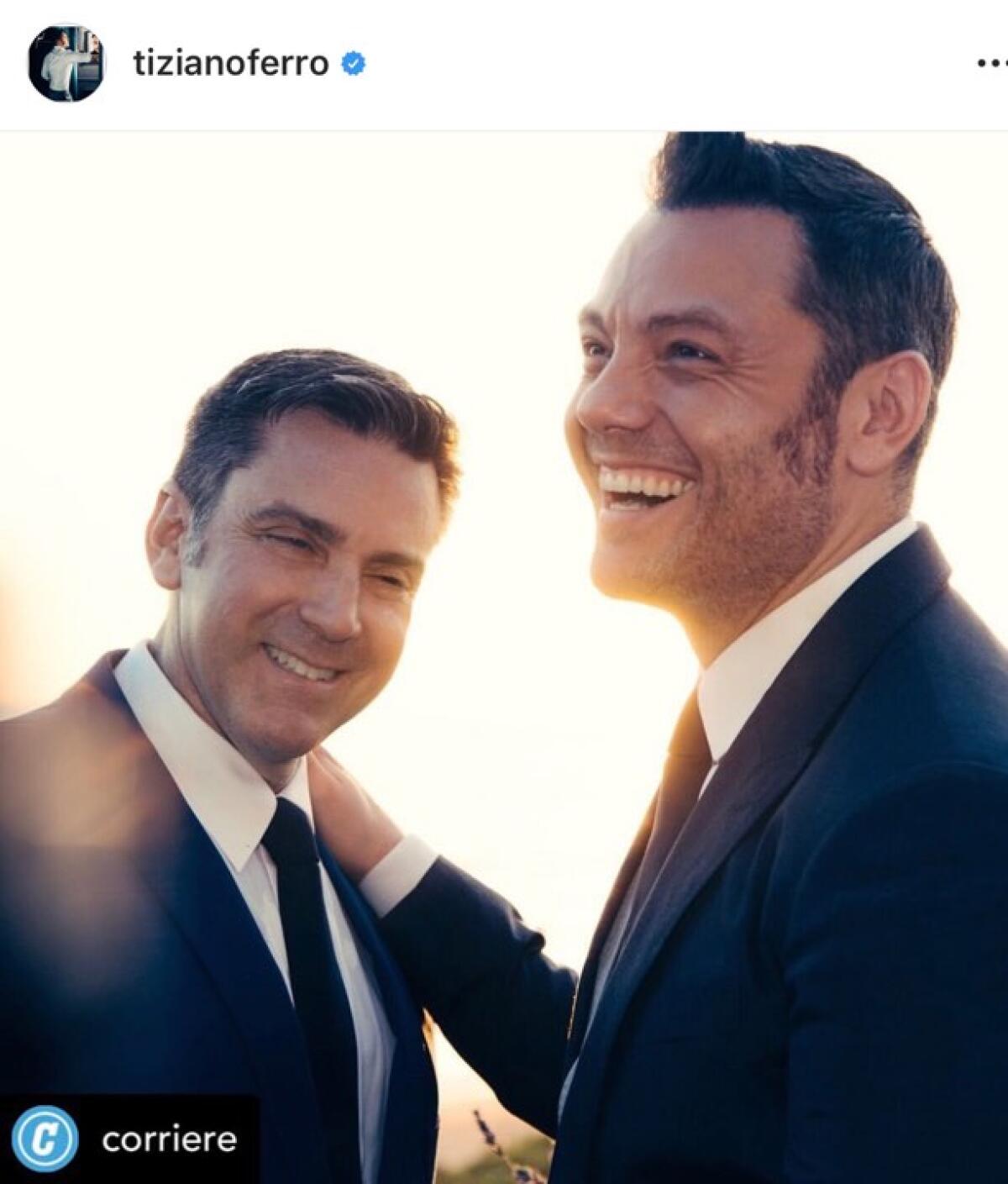 Dopo il matrimonio a Sabaudia, il grazie speciale ai fan di Tiziano - 