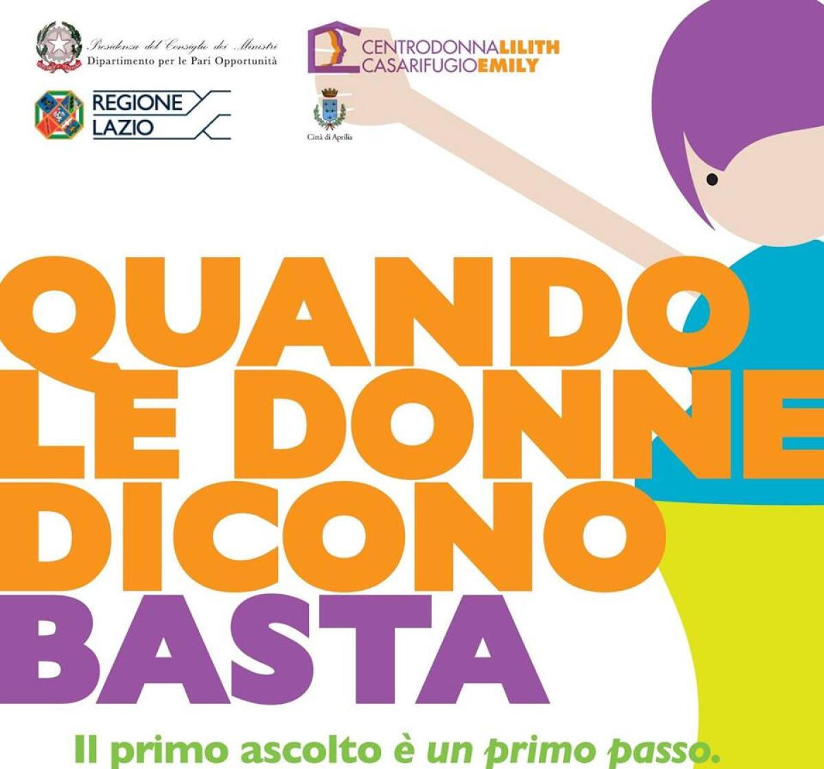 "70 richieste di aiuto in un anno per il Centro Antiviolenza di Aprilia, lavoro proseguirà per tutta l'estate" - 
