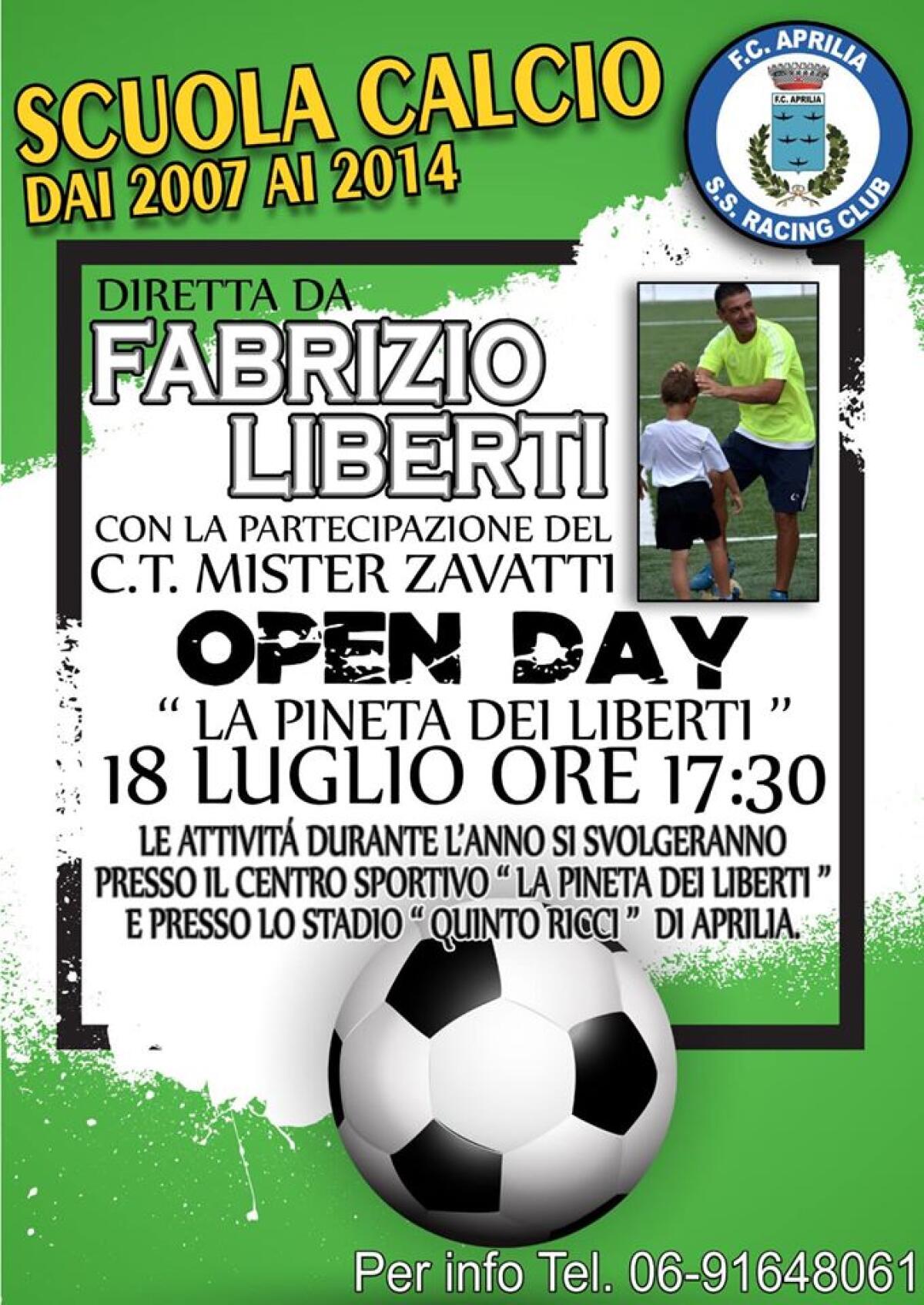 Giornata di Open Day questo giovedì della “Fc Aprilia Racing Club” per la scuola di calcio 2007-2014. - 