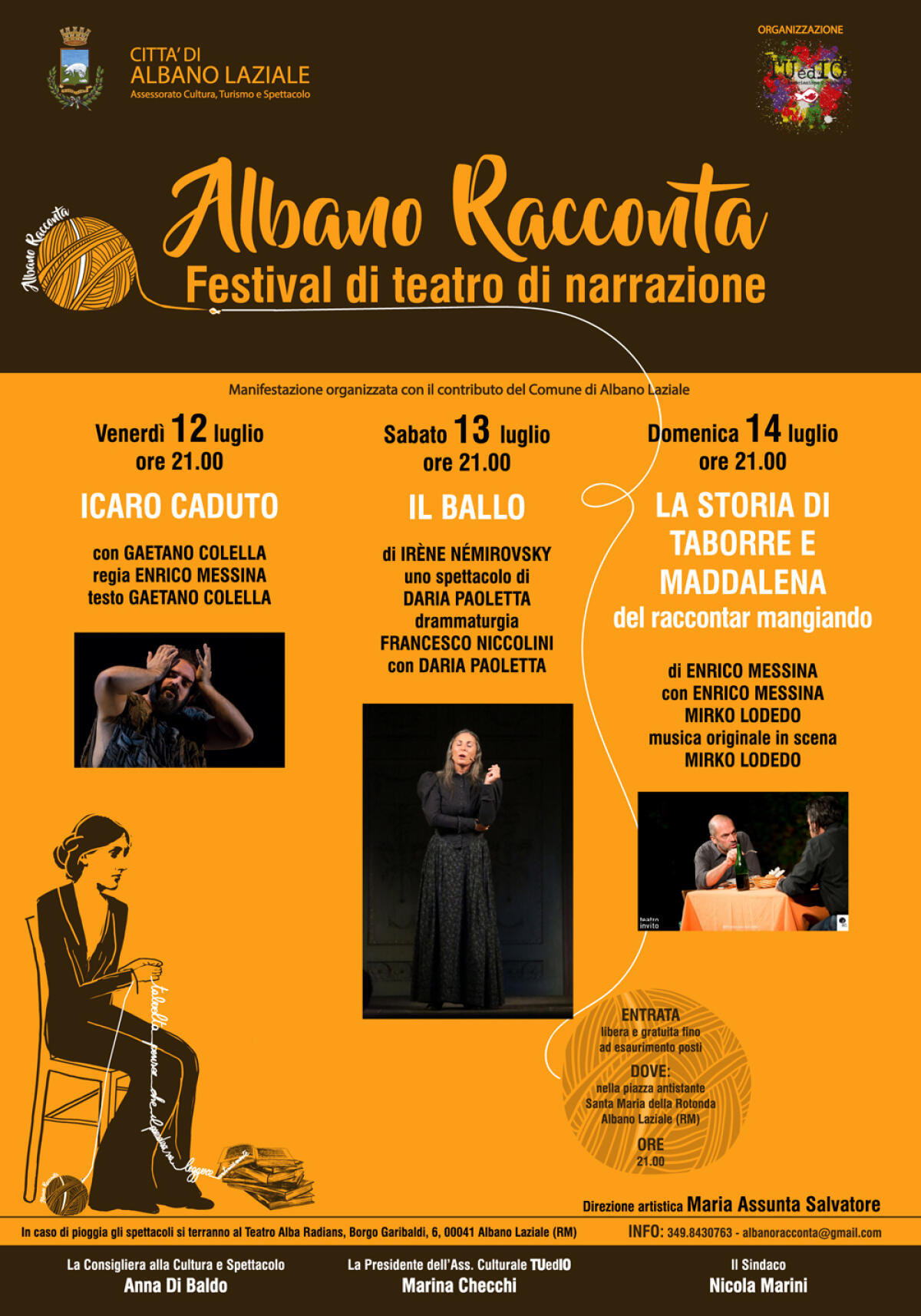 “Albano Racconta”: questo weekend tre giorni di teatro di narrazione. - 
