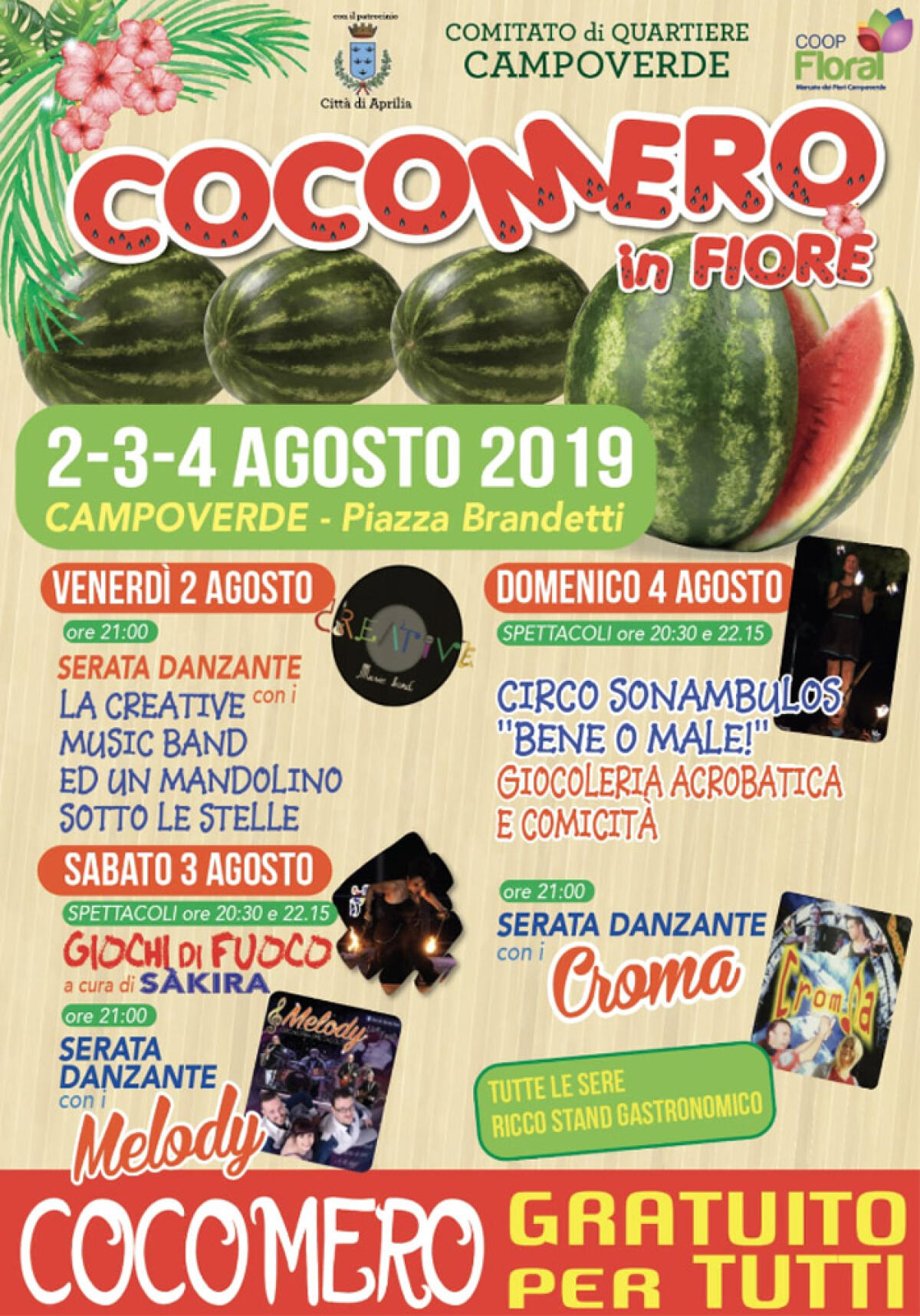 APRILIA - A Campoverde questo fine settimana la manifestazione "Cocomero in Fiore". - 