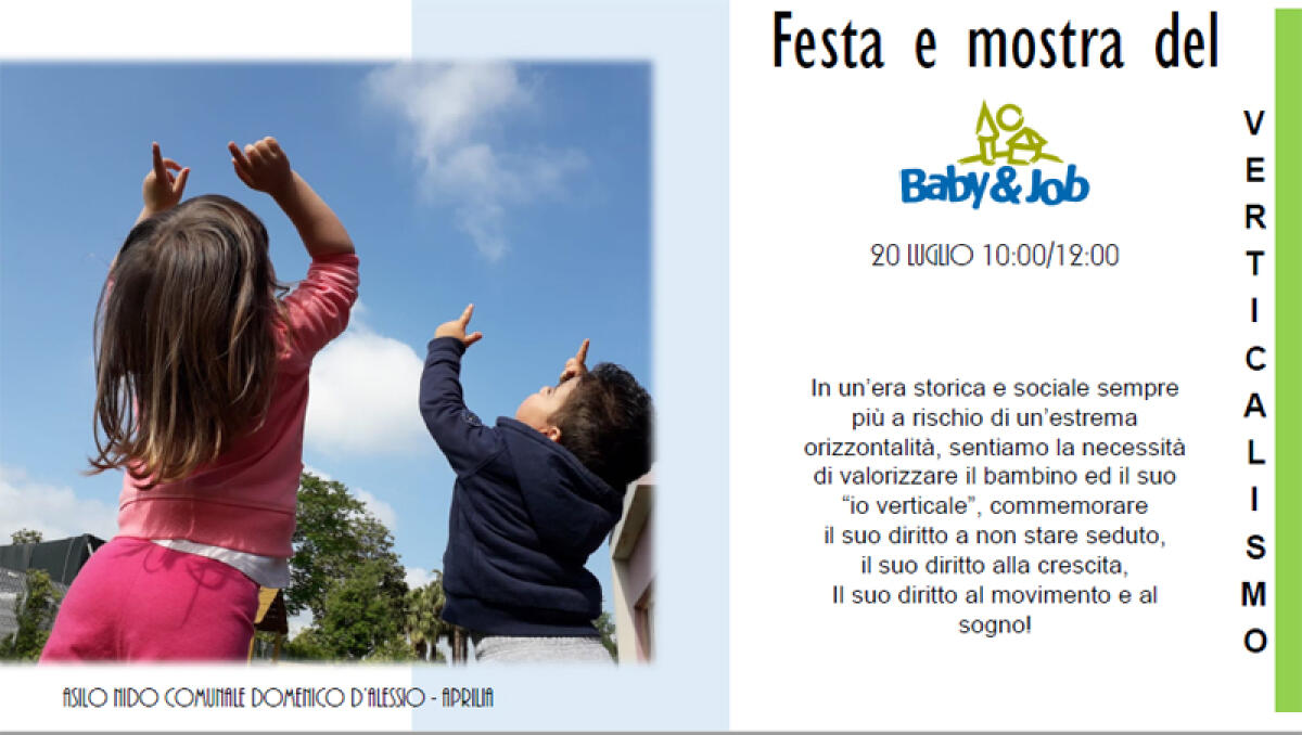 Aprilia - I bimbi e il diritto al movimento, all'asilo nido comunale il Festival del Verticalismo - 