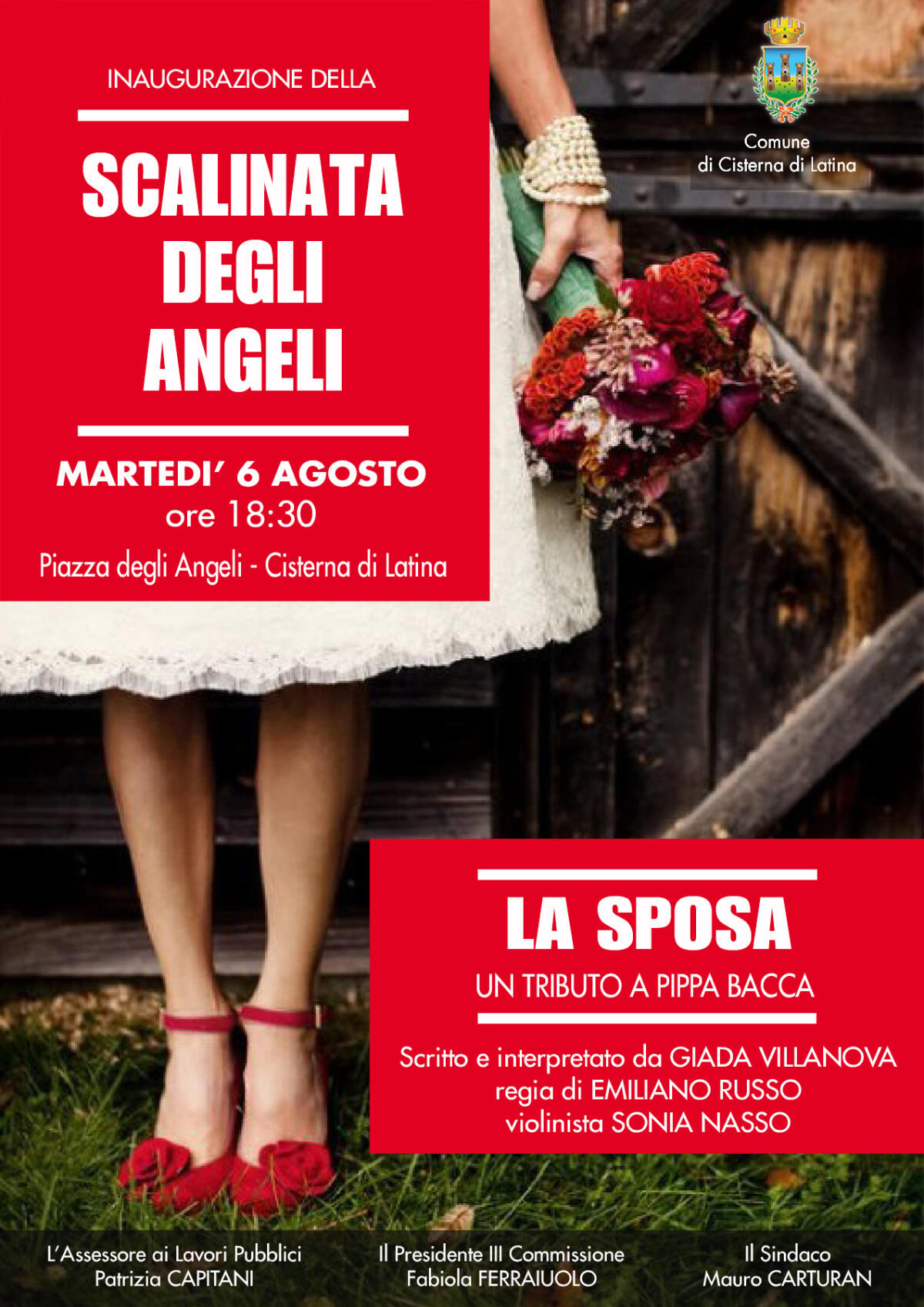 CISTERNA – Arrivato il nullaosta del Prefetto di Latina per l'inaugurazione della Scalinata degli Angeli. - 