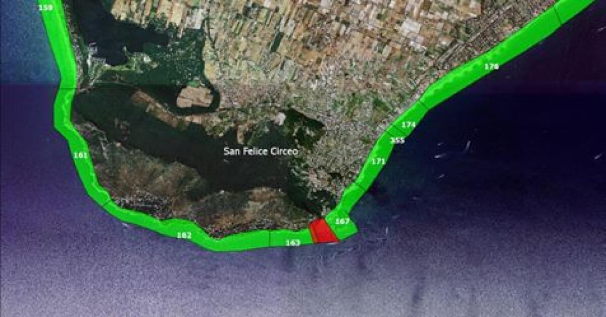 Batteri fecali: divieto di balneazione a San Felice Circeo, nel tratto di mare di fronte la foce di Rio Torto. - 